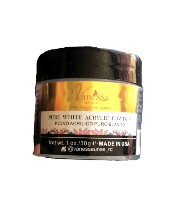 Vanessa Pure White Acrylic Powder - 1oz / 30g